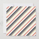 Sinaasappel Geel Grijs Baby shower Kleur Palet Kaa Kaart (Achterkant)