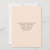 Sinaasappel Geel Grijs Bloemboeket Bedankkaart (Achterkant)