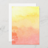 Sinaasappel Geel Roze Waterverf Waterverf Art Pain (Voorkant / Achterkant)