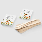 Sinaasappel geel wilde bloemen modern graduatie ru handwaaier (Niet-gemonteerd)