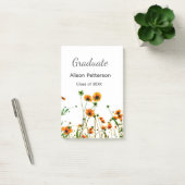 Sinaasappel geel wilde bloemen modern graduatie ru post-it® notes (Kantoor)