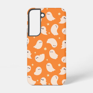 Sinaasappel Geest Doodle Patroon Samsung Galaxy Hoesje