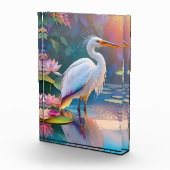 Sinaasappel Gekochte Witte Heron Fantasy Vogel Fotoblokken (Rechts)