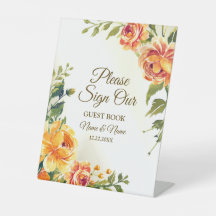 Sinaasappel Gele Rode Floral Greenery