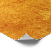 Sinaasappel gele Sjabloon blanco Poster (Hoek)