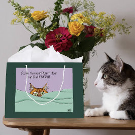 Sinaasappel Gember Paarse Schattige Kat Vader Vade Groot Cadeauzakje