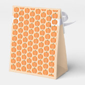 Sinaasappel Genderneutraal pompoen Baby shower Bedankdoosjes (Achterkant)