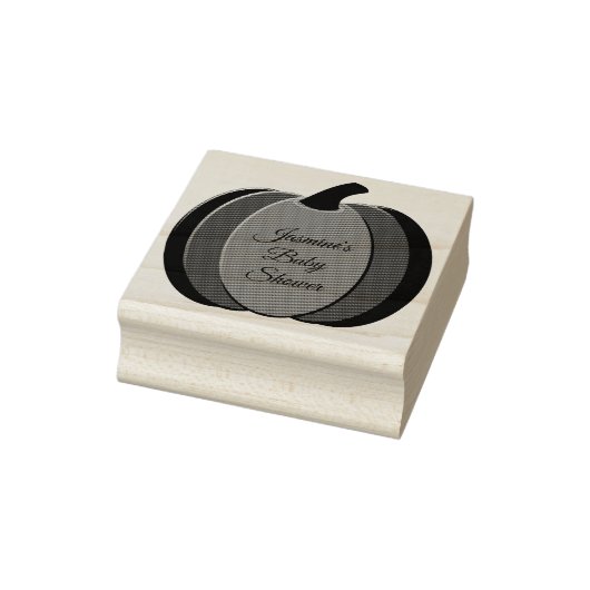 Sinaasappel Genderneutraal pompoen Baby shower Rubberstempel (Stempel)