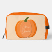 Sinaasappel Genderneutraal pompoen Toilettasje (Achterkant)