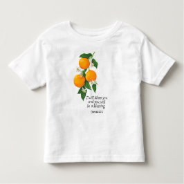Sinaasappel Genesis 12:2 Kinder Shirts