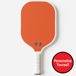 Sinaasappel Gepersonaliseerde Monogrammed Pickleba Pickleball Paddle