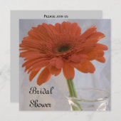 Sinaasappel Gerber Daisy Vrijgezellenfeest Kaart (Voorkant / Achterkant)