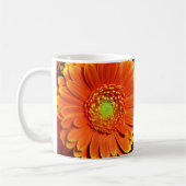 Sinaasappel Gerbera Daisy Coffee Mok (Links)