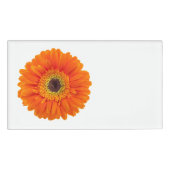 Sinaasappel Gerbera Daisy Naambadge (Voorkant)
