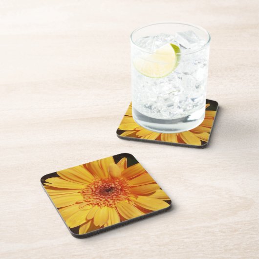 Sinaasappel Gerbera Onderzetters (Rechterzijde)