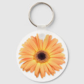 Sinaasappel Gerbera Sleutelhanger (Voorkant)