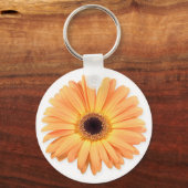 Sinaasappel Gerbera Sleutelhanger (Voorkant)