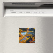 Sinaasappel geruite Pietersiet Magneet (Insitu (Vaatwasser))
