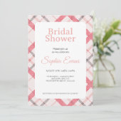  Sinaasappel geruite rand wit Vrijgezellenfeest Kaart (Staand voorkant)