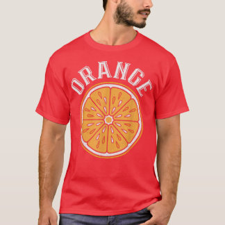 Sinaasappel gesneden citrusvruchten Vegan Vegetar T-shirt