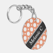 Sinaasappel-gesorteerde kafellakken Acrylische Sle Sleutelhanger (Voorkant Links)