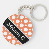 Sinaasappel-gesorteerde kafellakken Acrylische Sle Sleutelhanger (Achterkant)