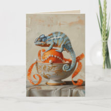 Sinaasappel - gevouwen Wenskaart