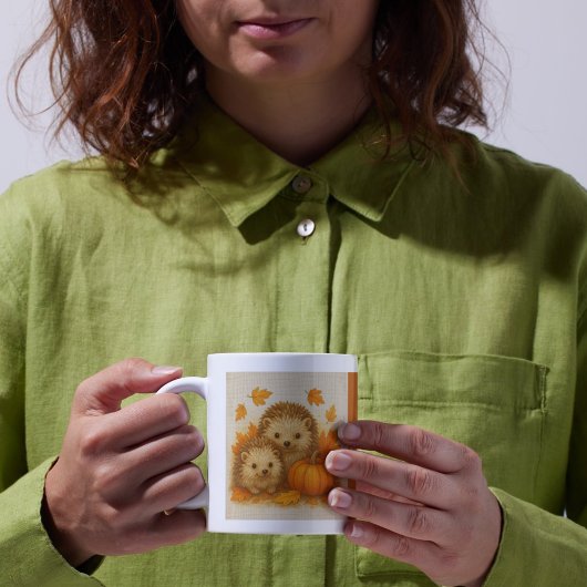 sinaasappel Gezellige Herfst vibes egel Pompoen Bl Koffiemok