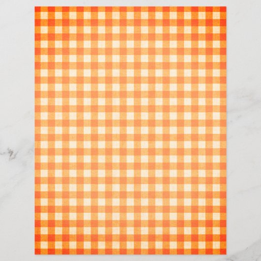 Sinaasappel Gingham Pumpkin Herfst Word Search (Achterkant)
