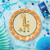 Sinaasappel Giraffe Bord / Jungle Feestservies (Feest)