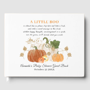 Sinaasappel Gold Halloween Herfst Baby shower Gues Gastenboek
