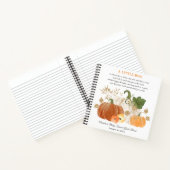 Sinaasappel Gold Halloween Herfst Baby shower Gues Notitieboek (Binnen)