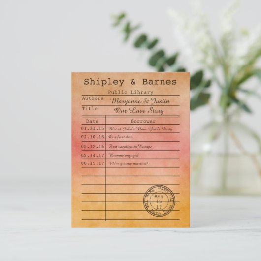 Sinaasappel Gold Library Kaart Sla de datum op (Staand voorkant)