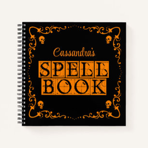 Sinaasappel Goth Spreukenboek Gepersonaliseerd Notitieboek