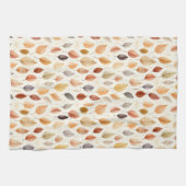 Sinaasappel Goud Bruin Waterverf Patroon Herfstbla Theedoek (Horizontaal)