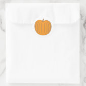 Sinaasappel Gouden Pompoen Herfst Envelope Seal Ronde Sticker (Tas)