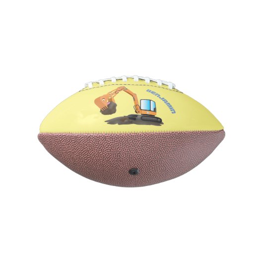 Sinaasappel graafmachine cartoon american football (Gedraaid 270)