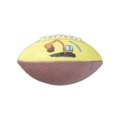 Sinaasappel graafmachine cartoon american football (Gedraaid 90)