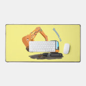 Sinaasappel graafmachine cartoon bureaumat (Keyboard & Muis)