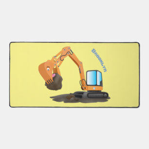 Sinaasappel graafmachine cartoon bureaumat