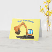 sinaasappel graafmachine cartoon kaart (Gele Bloem)