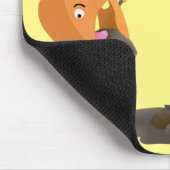 Sinaasappel graafmachine cartoon muismat (Hoek)