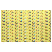 Sinaasappel graafmachine cartoon stof (Fat Quarter)