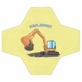 Sinaasappel graafmachine cartoon voetbal (Enkel)