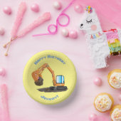 Sinaasappel graafmachines cartoon bord (Feest)