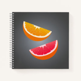 Sinaasappel & Grapefruit Citrus Spiraal Notebook Notitieboek