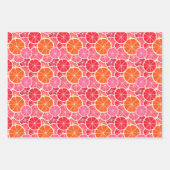 Sinaasappel & Grapefruit Citrusvruchten Patroon Inpakpapier Vel (Voorkant 2)