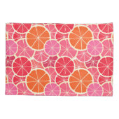 Sinaasappel & Grapefruit Citrusvruchten Patroon Kussensloop (Achterkant-Links)