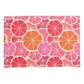 Sinaasappel & Grapefruit Citrusvruchten Patroon Kussensloop (Voorkant-Rechts)