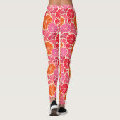 Sinaasappel & Grapefruit Citrusvruchten Patroon Leggings (Achterkant)